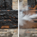 Surgical remediation of a historic Houston home using dry-ice blasting technology.