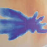 Infrared thermography scan showing hidden moisture in a River Oaks estate.