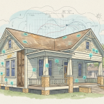Psychrometric moisture monitoring of a historic Houston Heights bungalow during restoration.