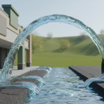 Extensive water damage from a commercial main break inside a Spring retail plaza, illustrating the complex hydraulic fluid dynamics involved in managing such failures.