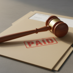 Close-up of claim forms and Texas legal documents, symbolizing the intricacies of the Texas Prompt Payment of Claims Act for commercial property owners.