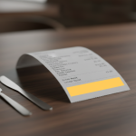 A clear photo of a restaurant receipt, demonstrating essential documentation for Additional Living Expenses (ALE) food claims.