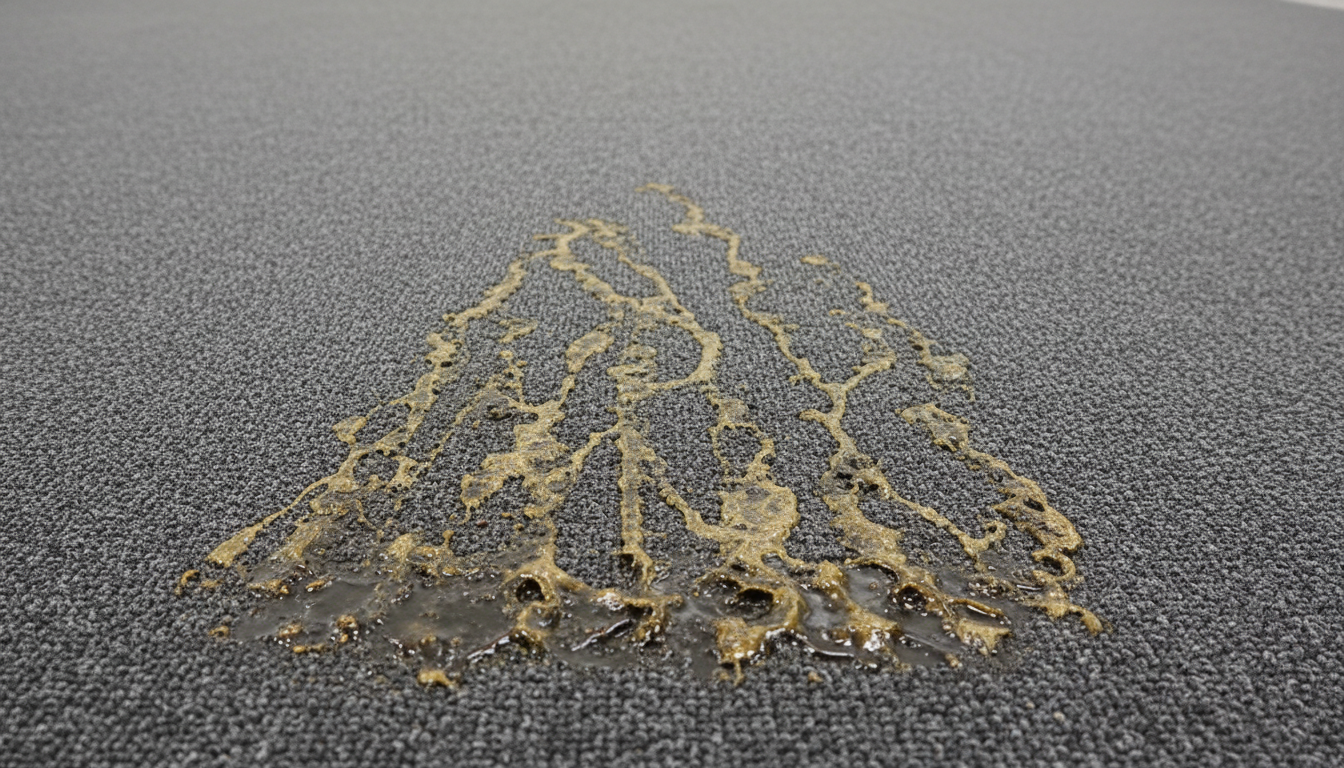 Bitumen Bleeding Bitumen Bleed: Why Commercial Carpet Tiles Stain Upward | 24/7 ...