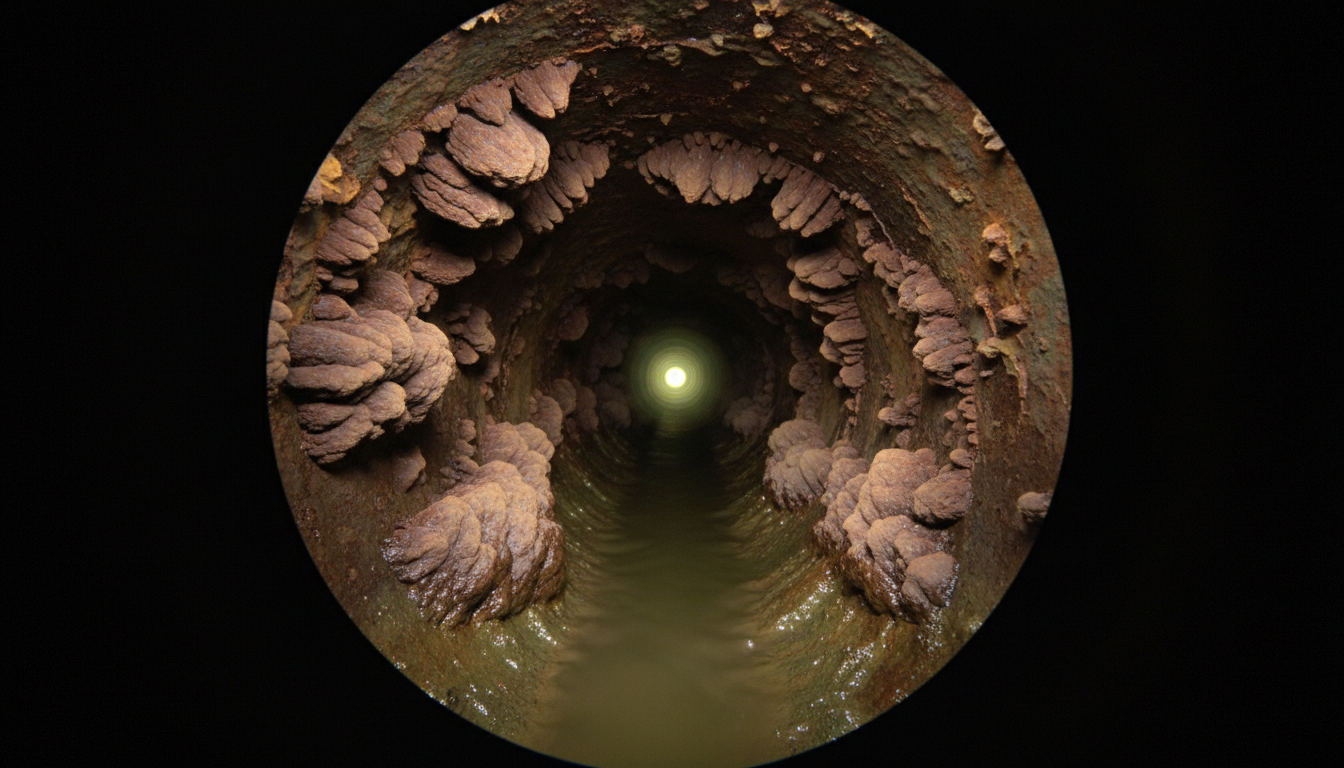Tuberculation Old Cast Iron Pipes Backing Up in Houston? It Could Be Your Slab | 24/7 ...