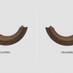 Hardwood floor cupping vs crowning diagram