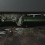 Dishwasher leak causing subfloor rot