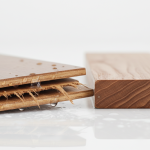 Engineered hardwood delamination water damage