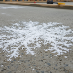 Efflorescence on concrete slab hydrostatic pressure