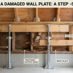 Load bearing wall water damage shoring