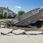 Swimming pool hydrostatic pop out damage