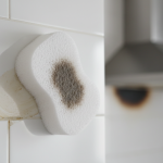 Chemical sponge cleaning invisible protein residue