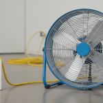Energy monitor tracking restoration equipment power usage