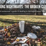 Sewer cleanout cap missing plumbing risk