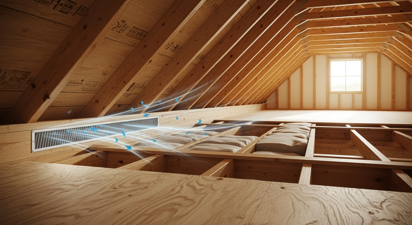 Proper attic ventilation prevents mold