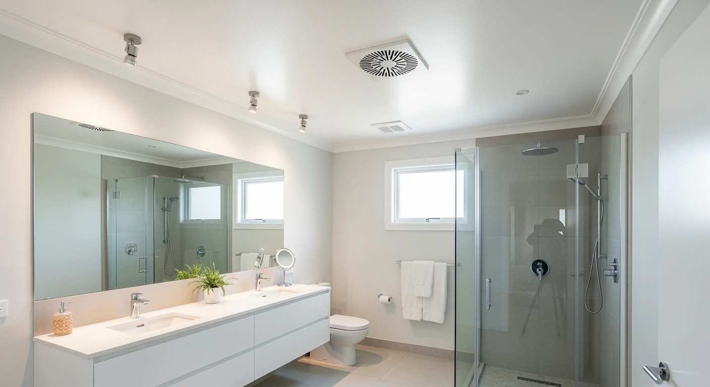 Clean bathroom after mold remediation